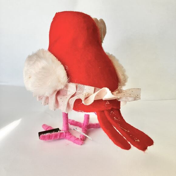 Target Featherly Friends Spritz Valentines Carmine 2022 Felt Tutu Bird Red Pink - Picture 3 of 4